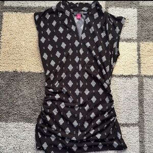 Vince Camuto Black and White Sleeveless Tank Size XS